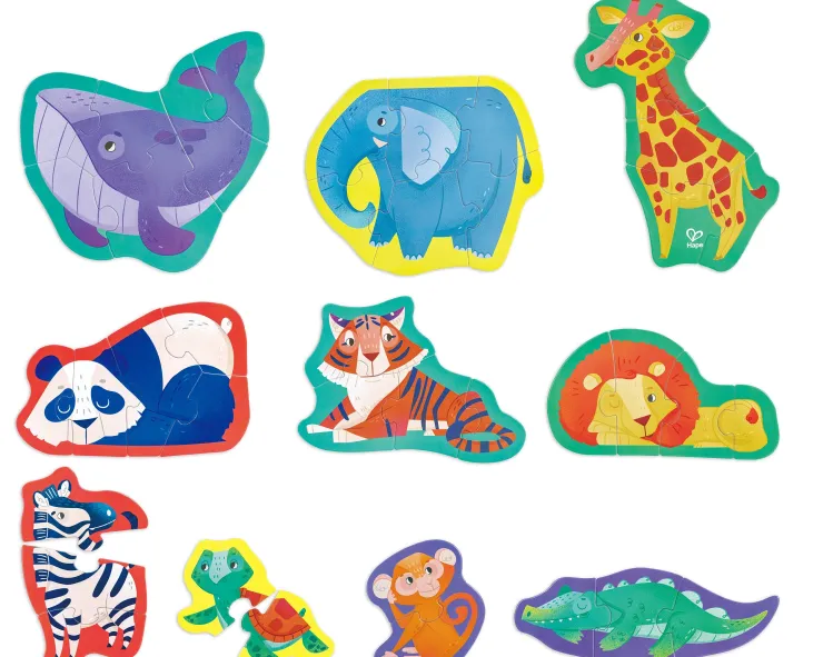 HAPE Jigsaw Puzzles | 12 Months+>* Jungle Friends Puzzle