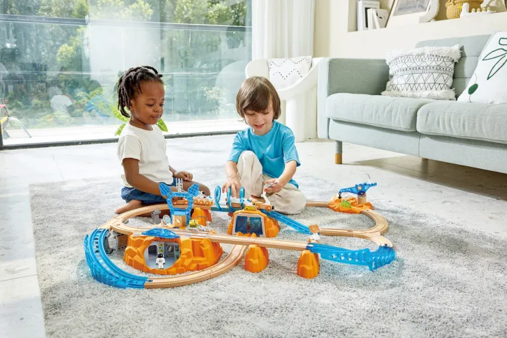 Hape Wooden Toys | Trains & Train Sets>Mars Exploration Rail Set