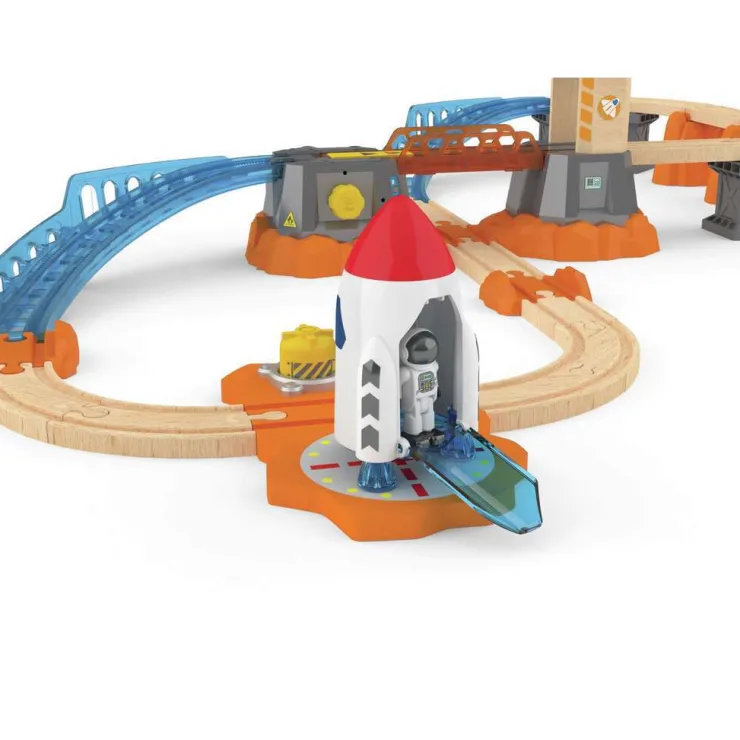 Hape Wooden Toys | Trains & Train Sets>Mars Launch Rail Set
