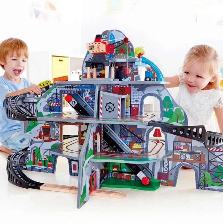Hape Wooden Toys | Trains & Train Sets>Mighty Mountain Mine