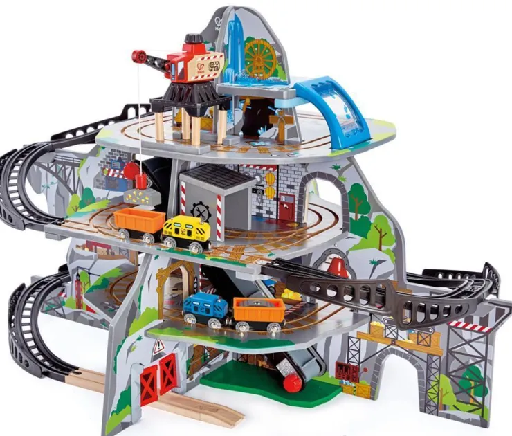 Hape Wooden Toys | Trains & Train Sets>Mighty Mountain Mine