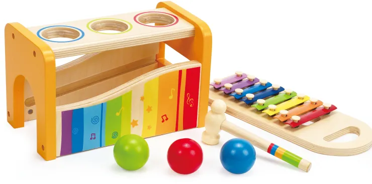 Hape Wooden Toys | Musical Toys>Pound and Tap Bench