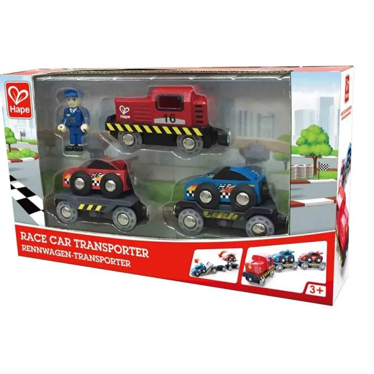 HAPE Trains & Train Sets | 3 Years+>Race Car Transporter