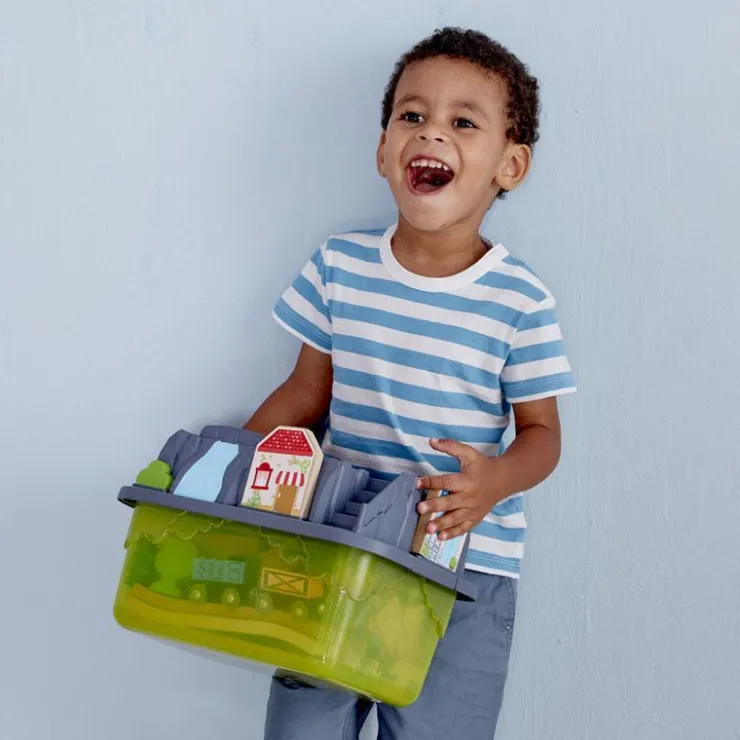 HAPE Wooden Toys | Trains & Train Sets>Railway Bucket Builder Set