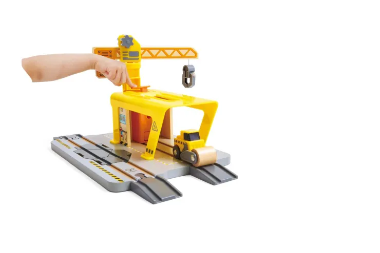 HAPE Wooden Toys | Trains & Train Sets>Railway Crane Construction