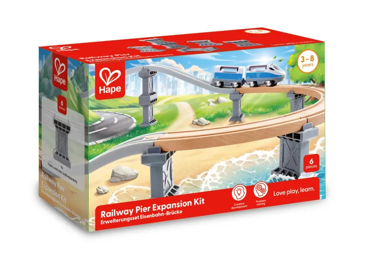HAPE Wooden Toys | Trains & Train Sets>Railway Pier Expansion Kit