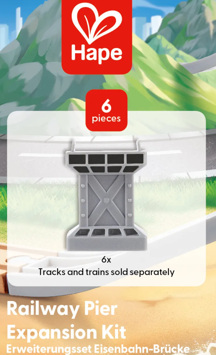 HAPE Wooden Toys | Trains & Train Sets>Railway Pier Expansion Kit