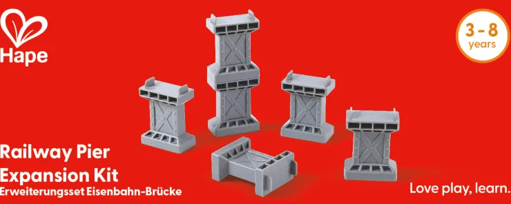 HAPE Wooden Toys | Trains & Train Sets>Railway Pier Expansion Kit
