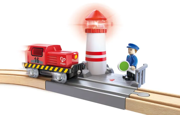Hape Wooden Toys | Trains & Train Sets>Sea & Rail Cargo Transportation Set