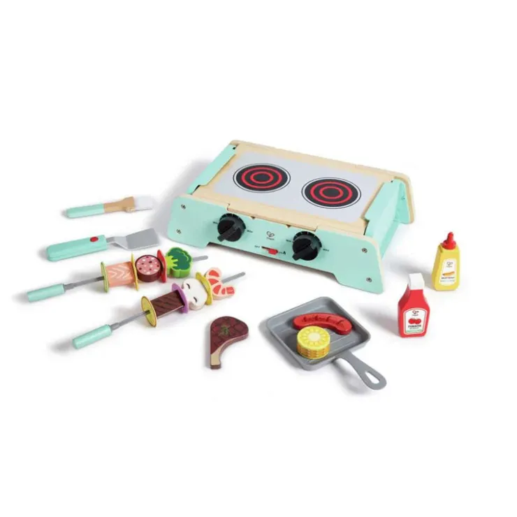 HAPE Pretend Play | Kitchen & Food>Sizzling Griddle & Grill BBQ