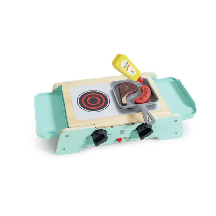 HAPE Pretend Play | Kitchen & Food>Sizzling Griddle & Grill BBQ