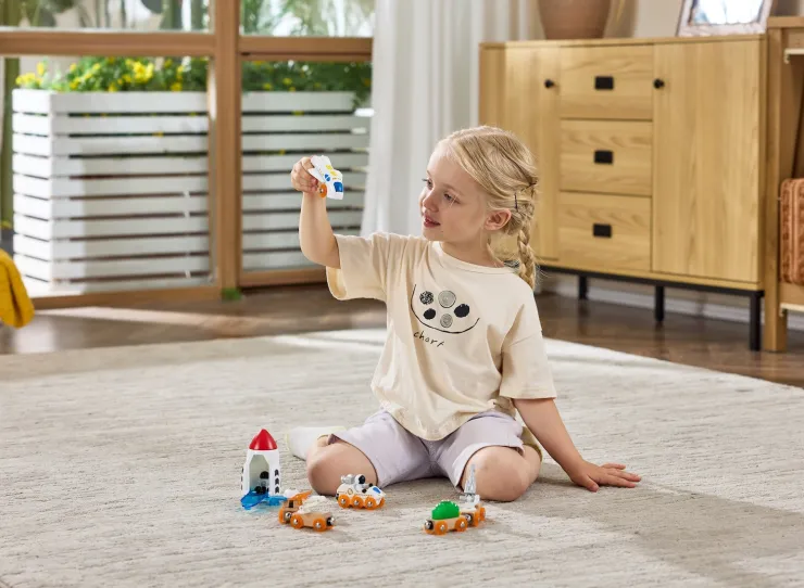 Hape Wooden Toys | Trains & Train Sets>Space Adventure Play Set