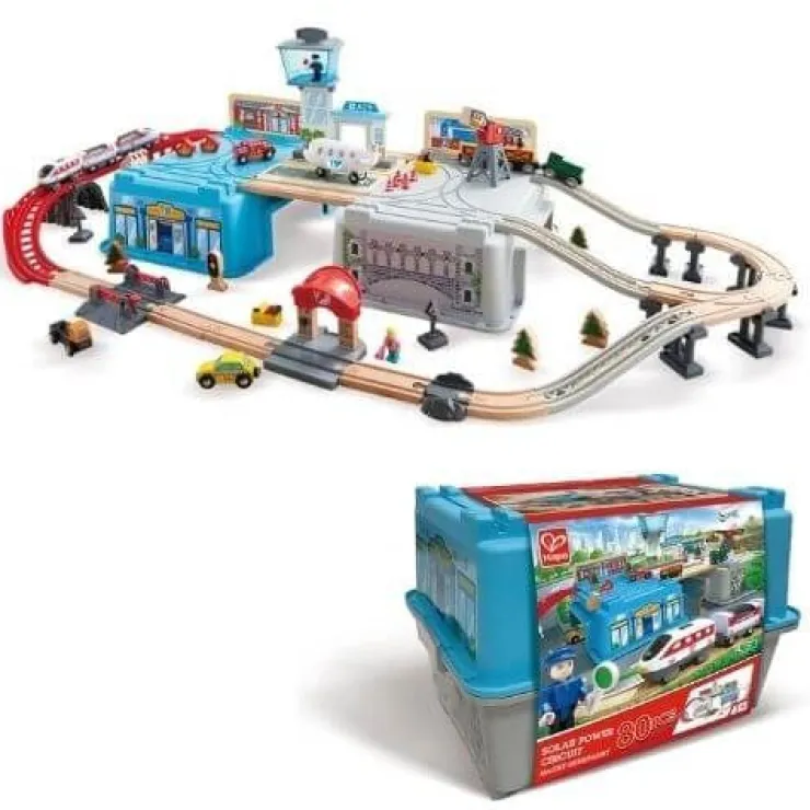 HAPE Wooden Toys | Trains & Train Sets>Super Cityscape Transport Bucket Set