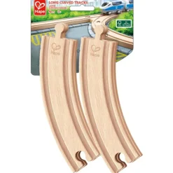 HAPE Wooden Toys | Trains & Train Sets>Track Long Curved Tracks (4pc)