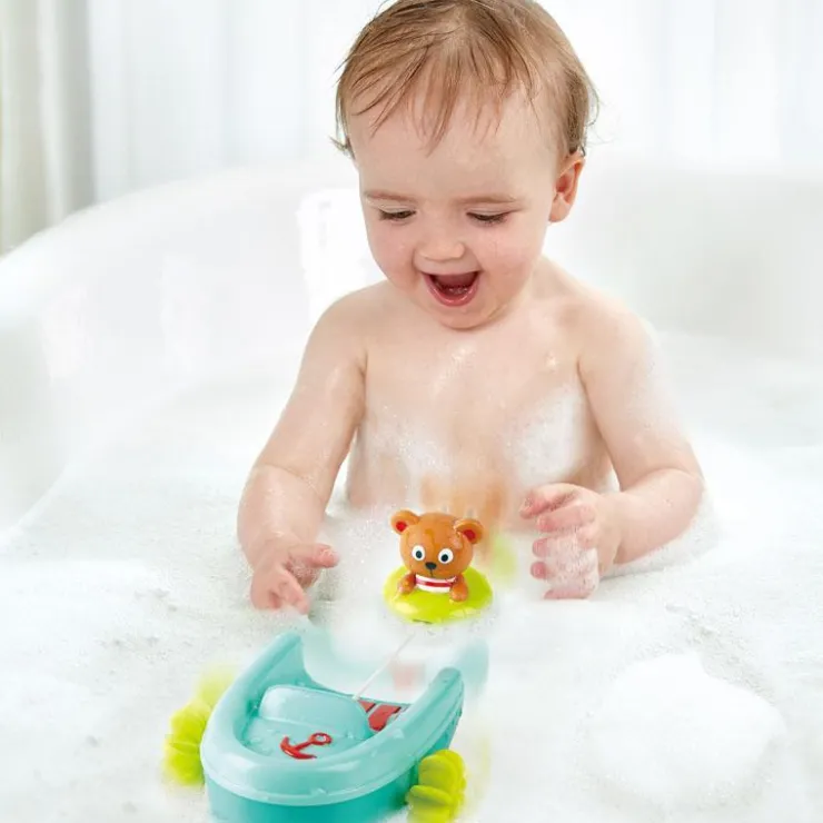 HAPE Bath Toys | 12 Months+>Tubing Pull-back boat