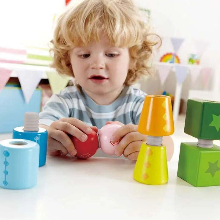 Hape Wooden Toys | Building Blocks>Twist and Turnables