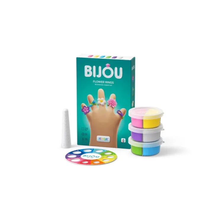 Hey Clay Art Supplies | Make & Create>- Flower Rings