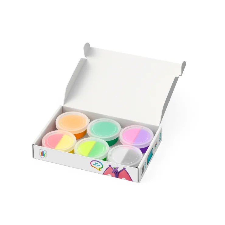 Hey Clay Art Supplies | Make & Create>6 pack - Dinos (Pterodactylus, Triceratops, Tyrannosaurus)