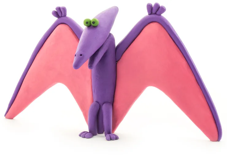 Hey Clay Art Supplies | Make & Create>6 pack - Dinos (Pterodactylus, Triceratops, Tyrannosaurus)