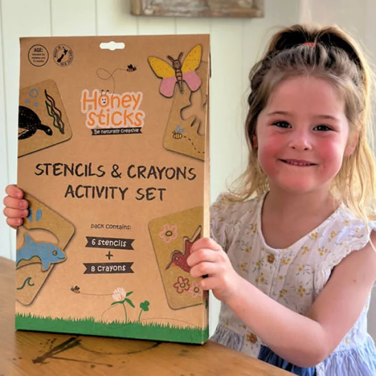 Honeysticks Art Supplies | Drawing, Colouring & Painting>Stencils & Crayons Activity Set