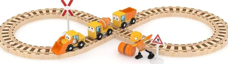 J'ADORE Wooden Toys | Trains & Train Sets>J'adore Construction Train Set*