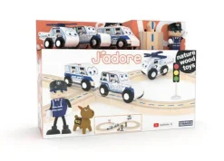 J'ADORE Wooden Toys | Trains & Train Sets>J'adore Police Train Set*