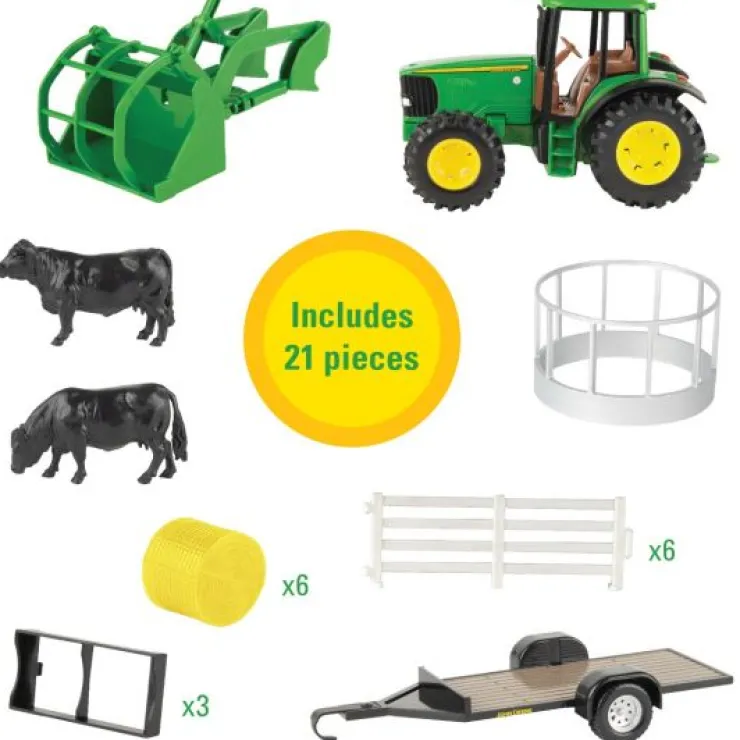 John Deere Push & Pull Toys | Transport Toys>Hay Farm Set