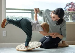 Kinderboard Activities & Learning | Push & Pull Toys>Kinderfeets Bamboo Balance Disk