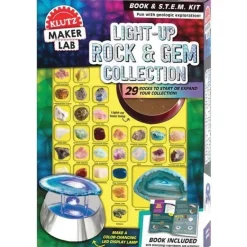 KLUTZ Steam Toys | Science & Discovery>Light Up Rock & Gem Collection