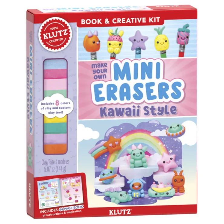 KLUTZ Make & Create | 8 Years+>Make Your Own Mini Erasers - Kawaii Style