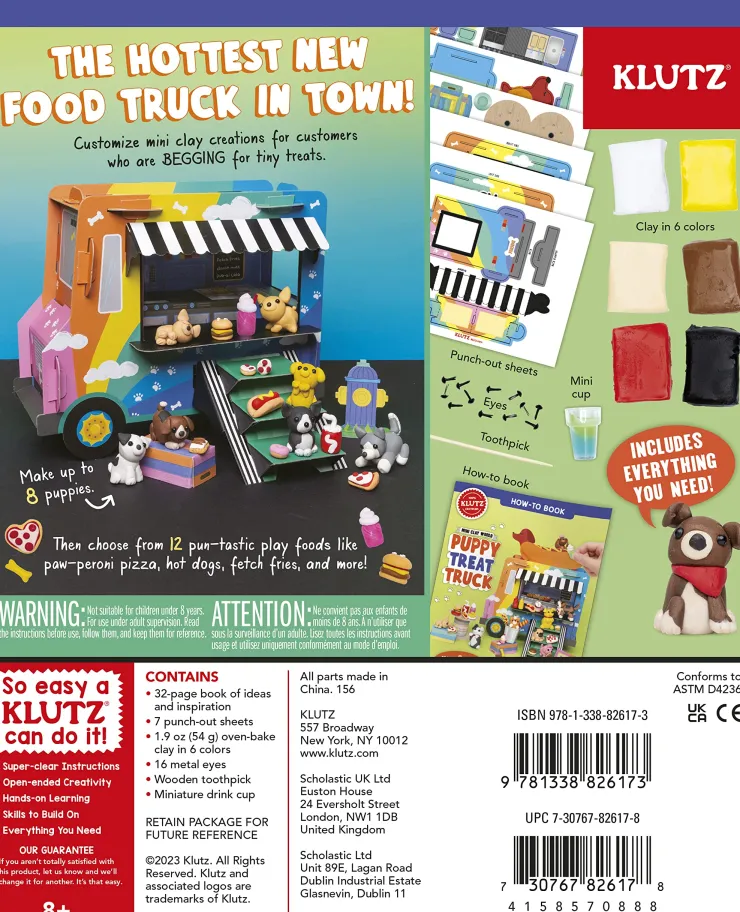 Klutz Make & Create | 8 Years+>Mini Clay World: Puppy Treat Truck