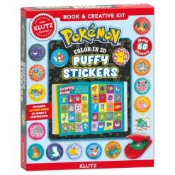 KLUTZ Make & Create | Stationary & Stickers>Pokemon Colour-In 3D Puffy Stickers
