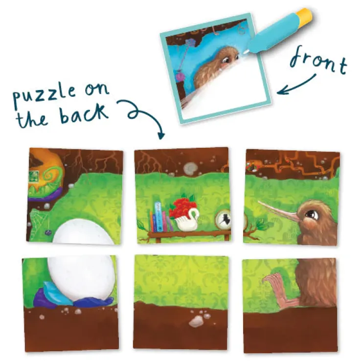 KUWI THE KIWI 3 Years+ | 4 Years+>Kuwi & Friends Magic Water Cards - Kuwi's First Egg