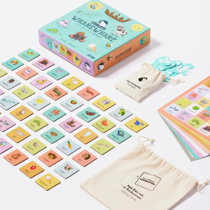 KUWI THE KIWI Early Development Toys | Educational Games>Kuwi Wharewhare - Māori / English Bilingual Bingo