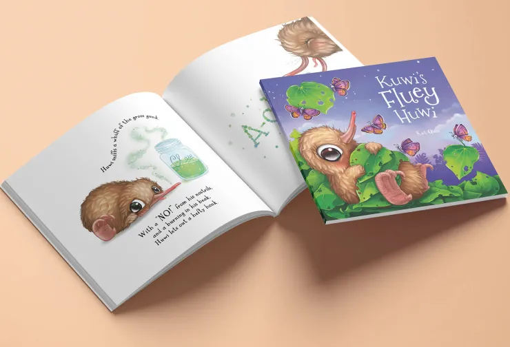 KUWI THE KIWI Books | 3 Years+>*Kuwi's Fluey Huwi