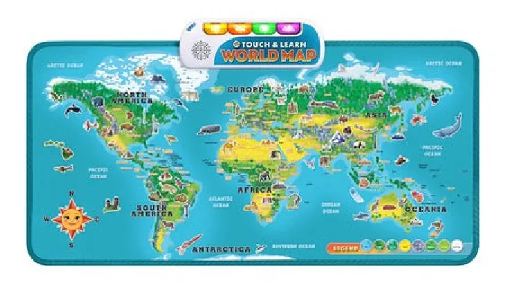 Leapfrog Early Development Toys | Electronic Learning Products>Touch & Learn World Map