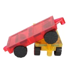 Learn & Grow Building Sets | Magnetic Tiles>Rainbow Magnetic Tiles Car Base Pack 2pc
