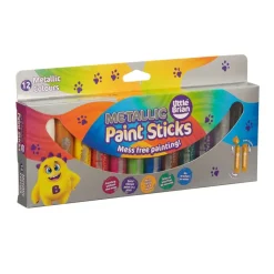 Little Brian Art Supplies | Drawing, Colouring & Painting>Paint Sticks Metallic - 12 pack