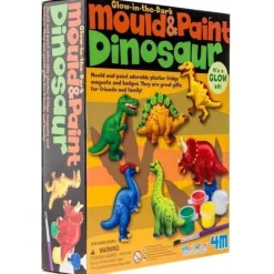 4M Make & Create | 5 Years+>Mould & Paint - Glow in the Dark Dinosaur
