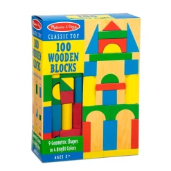 Melissa & Doug Wooden Toys | Building Blocks>100 Wood Blocks Set