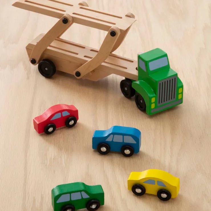Melissa & Doug Wooden Toys | Transport Toys>Car Carrier