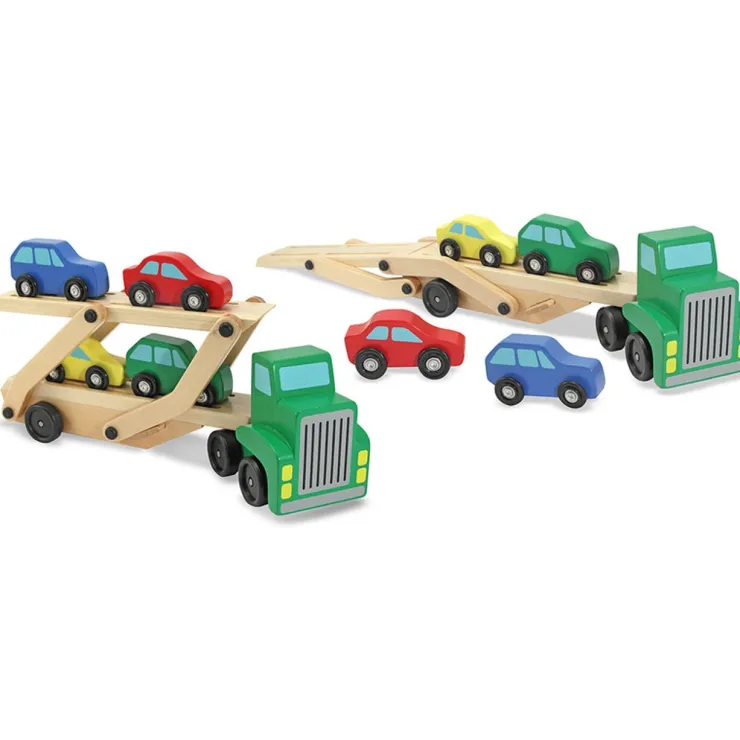 Melissa & Doug Wooden Toys | Transport Toys>Car Carrier