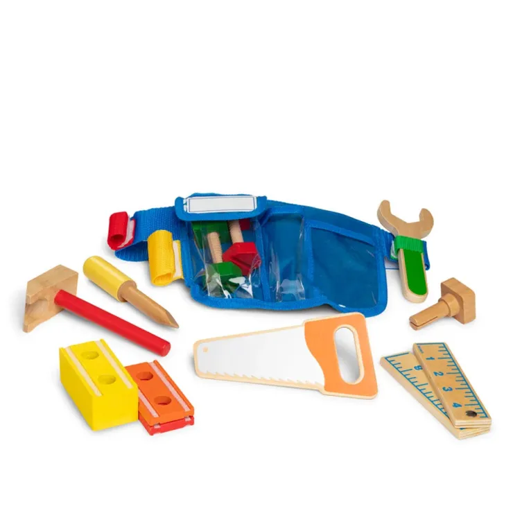 Melissa & Doug Pretend Play | Wooden Toys>Deluxe Tool Belt Set