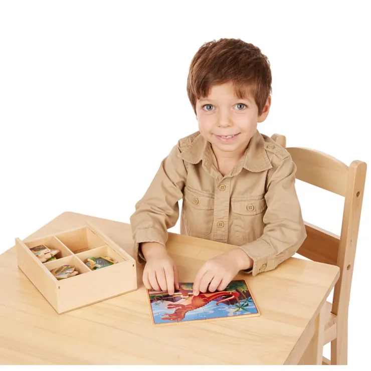 Melissa & Doug Wooden Toys | Jigsaw Puzzles>Dinosaurs Puzzles in a Box