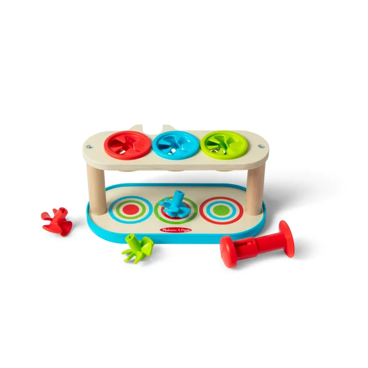 Melissa & Doug Activities & Learning | Early Development Toys>Match & Push Spinning Tops