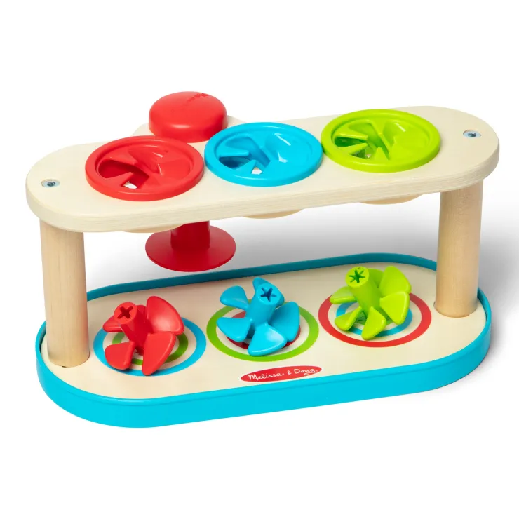 Melissa & Doug Activities & Learning | Early Development Toys>Match & Push Spinning Tops