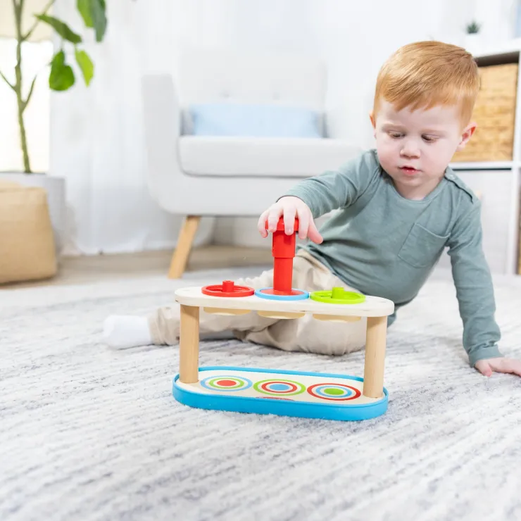 Melissa & Doug Activities & Learning | Early Development Toys>Match & Push Spinning Tops