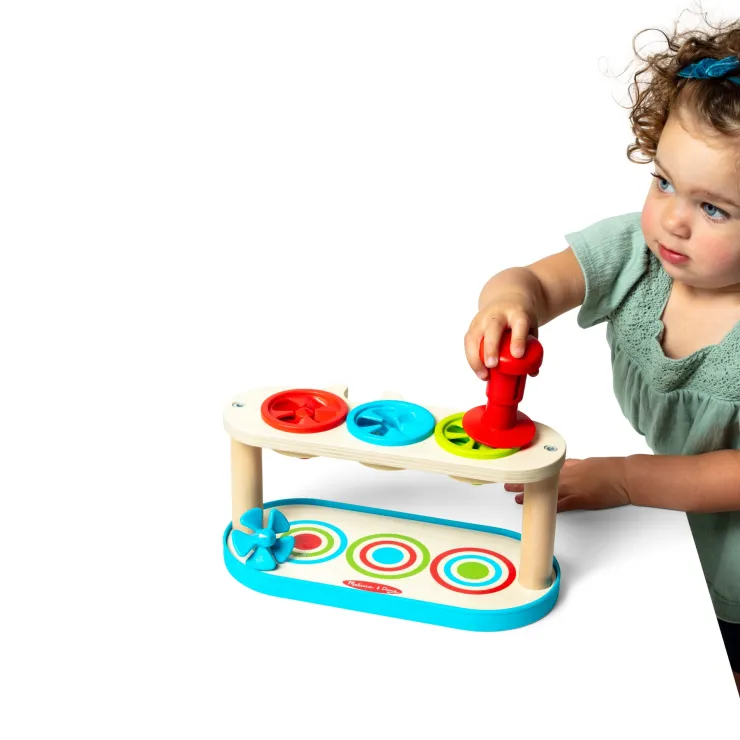 Melissa & Doug Activities & Learning | Early Development Toys>Match & Push Spinning Tops