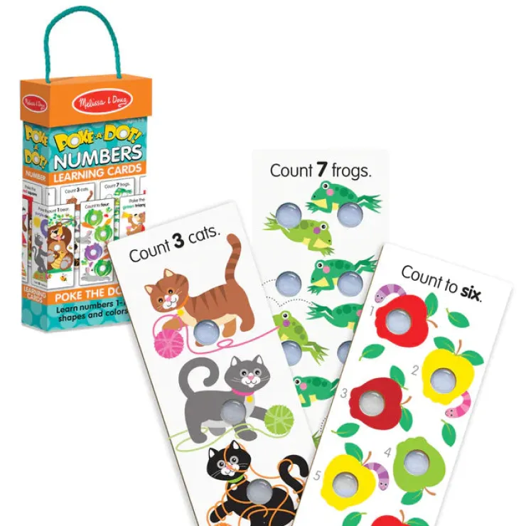 Melissa & Doug Early Development Toys | 12 Months+>* Poke-a-Dot Numbers Learning Cards