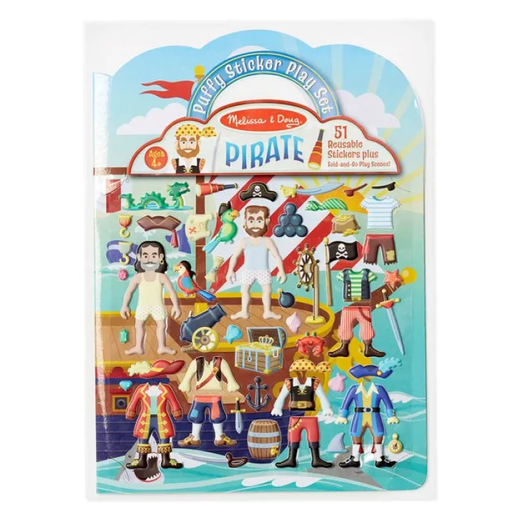 Melissa & Doug Stationary & Stickers | 5 Years+>Puffy Sticker Play Set - Pirate